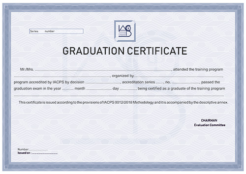 IACPS Graduation Certificate